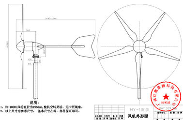 Chiny Nowoczesny system generatora turbin wiatrowych 1000W 24V 48V z niezawodnym i stabilnym układem fabryka